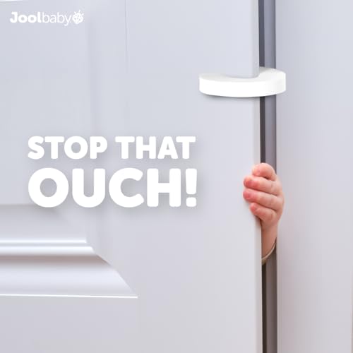 Jool Baby Door Pinch Guards (6 Pack) – Slam Preventer – Babyproof Doors to Avoid Pinched Fingers & Door Slamming, Keep Pets from Getting Locked in - Thumbnail 2