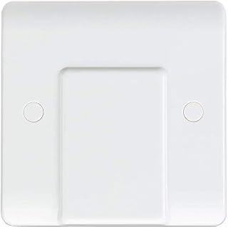 Knightsbridge CU1400 CU Curved Edge Single Pattress Box, White, 30mm