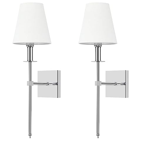 TISLYCO Chrome Wall Light Set of two Cover