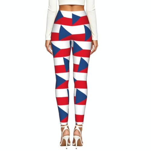 Leggings de compresión suaves premium con diseño de la República Checa 3
