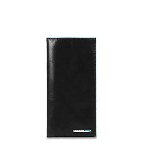 Piquadro Travel Document Holder with Credit Card Slots, Black, One Size