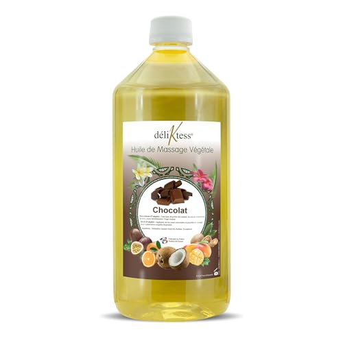 déliktess® - Huile de massage végétale - 19 parfums au choix- 200ml ou 1 litre - Naturelle et...