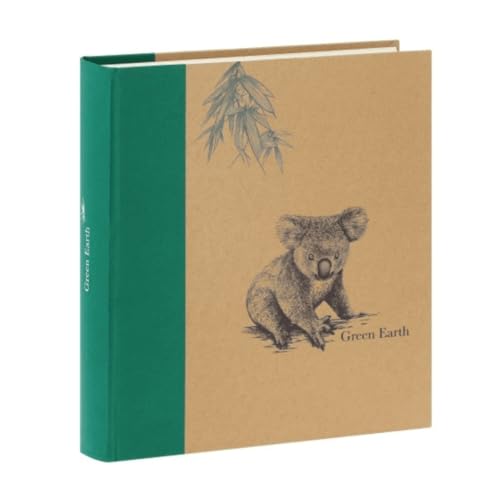 Album Photo Traditionnel Greenearth koala 600 Photos 10x15 cm Vert, Compatible 11,5x15 cm 100 pages Taille : 34.2x37.4 cm - Fabriqué en France