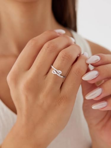 1pc White Gold Water Drop Zircon Rings For Women Dating Daily Wear Copper Ring Fine Jewelry Anniversary Birthday Gift4