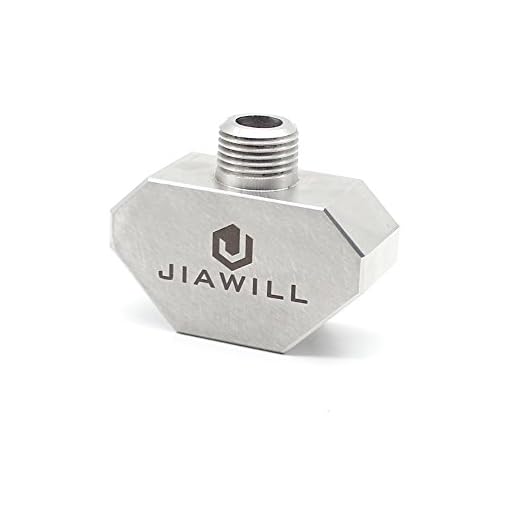 Jiawill Boat Drain Plug Light 1 to 2 Spliter 316L Stainless Steel 1/2NPT