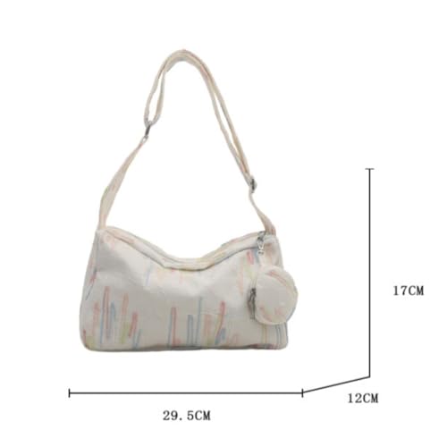 Women's Crossbody Bags Canvas Shoulder Bag Fashion Purses Come With Small Earphone Bag Pillow Handbags2