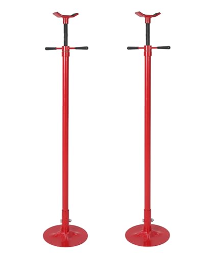 ExploreHorizon 2PACK Underhoist Support Stand 3/4 Ton Jack Stand Under Hoist Stand for Vehicle Lifting & Support 1655Lbs Capacity Lifting from 38.4 to 75.4Inch