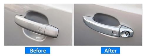Cubierta cromada protectora y elegante para manijas Audi Q5 y A4 B8 5