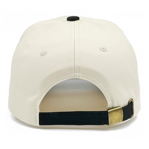 Gorra ajustable negra con bordado de letras A-Z miniatura 6