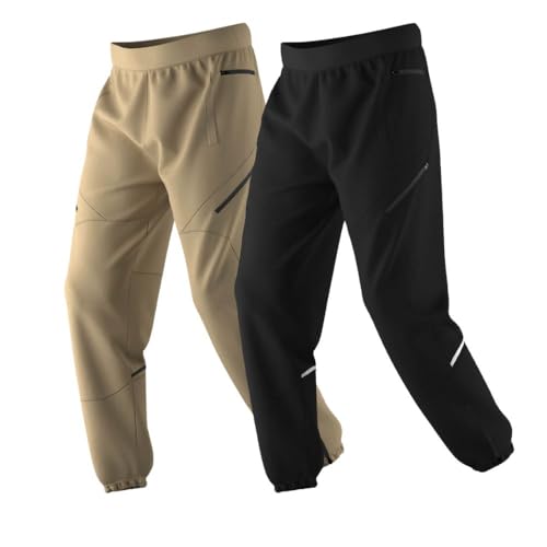 Image of NOBERO Men's Oversized Travel Joggers | Loose Fit | Baggy Relaxed Fit Joggers for Travel