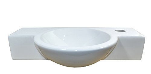1 X lavabo in ceramica piccolo ovale lavabo lavabo...