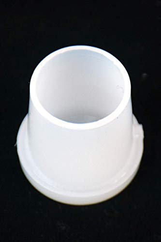 Image of Plastic Round end Cap or pad Plastic Shuu Shoe (White Round, Set of 12 Pc, 1 Inch)