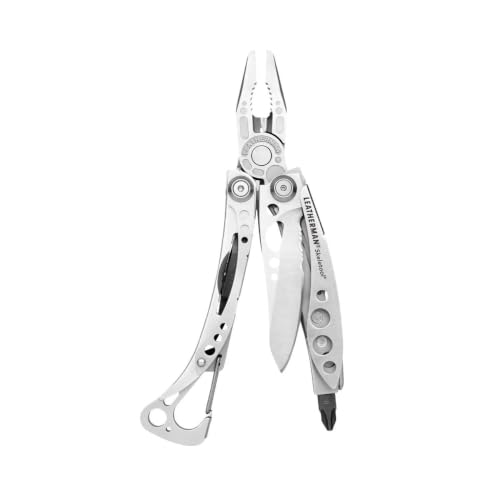 LEATHERMAN, Skeletool Lightweight Multitool with Combo Knife and Bottle Opener, Stainless Steel with Nylon Sheath
