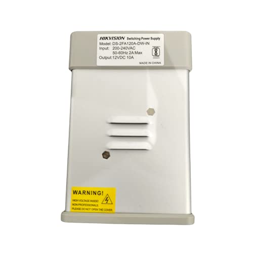 HIKVISION 8 Channel 12V 10A Switch Power Supply CCTV/SMPS DS-2FA120A-DW-IN + USEWELL DC Connector - Image 2