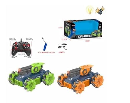 Image of RC Tornado Tank Kids Military Toys Water Shots 4WD Hobby RC Cars for Adults & Children Rechargeable Battery 4x4 Monster Truck, Nerf Tank Cool Toy Gift for Boys & Girls. Multi COLURS