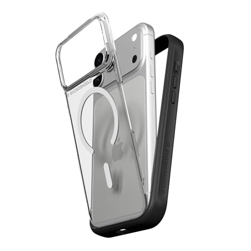 RhinoShield Phone Case Compatible with MagSafe for iPhone 17 Pro Max | Mod NX - Modular Protective Bumper Case with Backplate, Superior Magnetic, Military Grade Drop Protection - Black by RhinoShield - Used condition - US$25.51