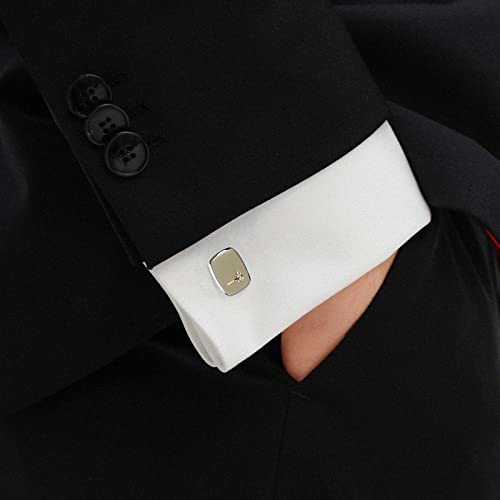 HAWSON 1.5/2inch Tie Clip for Men, Novelty Tie Clip for Men and Boys, Cufflinks and Tie Clip Set for Men4