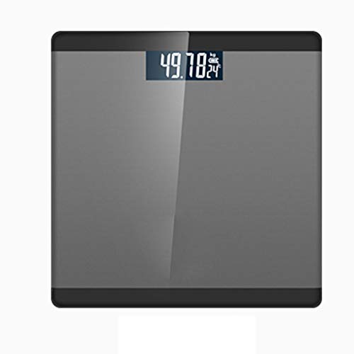 Elektronische Waagen, hochpräzise Digitale Personenwaagen, ultradünne Waagen (Farbe : SCHWARZ)