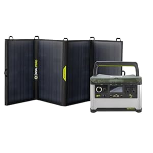 Goal Zero Yeti Portable Power Station, Yeti 300 + Nomad 50 Solar Generator, 297 Watt Hour LiFePO4 Battery, Water resistant & Dustproof Solar Generator For Outdoors, Camping, Tailgating, & Home