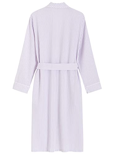 Latuza Women's Seersucker Robe Cotton Bathrobe with Pockets