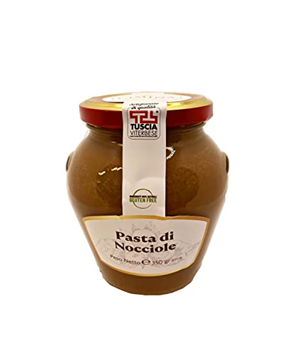 CIMINA - Pasta di nocciola 'Tonda Gentile Romana' pura al 100%- Base per gelato, confezione da 350g