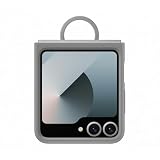 Samsung Silicone Case with Ring Custodia pieghevole in silicone con anello per Galaxy Z Flip6 | Z Flip7 FE, Gray
