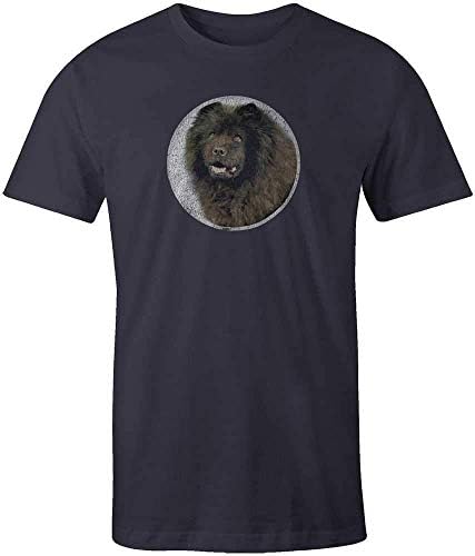 Arwick Store Chow Dog Puppy Short Sleeve T-Shirt Vintage Navy