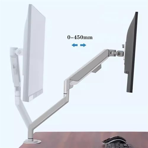 Brazo de monitor para evitar dolor de cuello con soporte ergonómico ajustable de resorte de gas 6