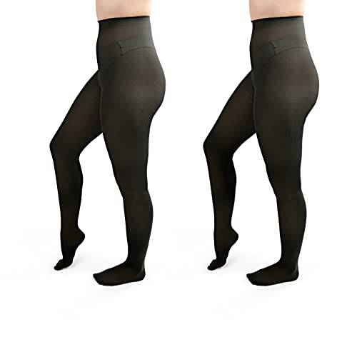 Image of Silky Toes Women's 60D Soft Opaque Tights 1-2 Pairs -Black White And Colored Stockings for Women