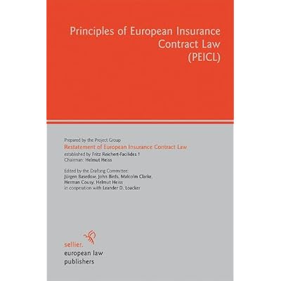 Principles of European Insurance Contract Law