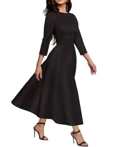Image of Simple Flavor Women's Vintage Dress Sleeveless O-Neck Party Cocktail Dress