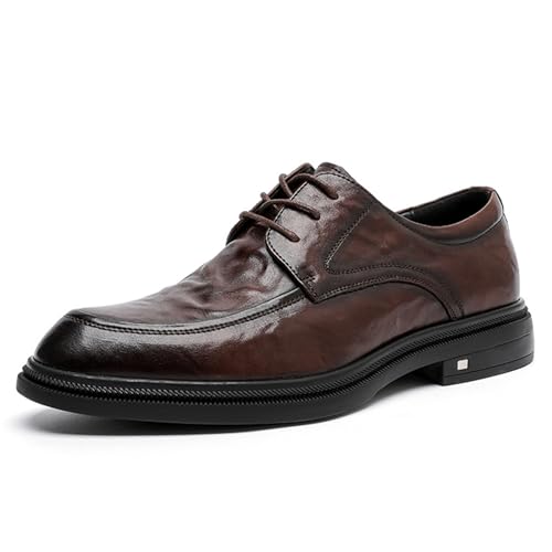 Men’s Business Tuxedo Dress Oxford Shoes, Round Toe Lace-up Business Derby Classic Tuxedo Shoes