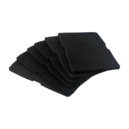 SageFurned 6er-Pack Trocknerfilter Ersatz für Wärmepumpentrockner, kompatibel mit Blomberg, Cylinda, Elektrabregenz, Elin, für GRUNDIG, Ozeanien und andere Marken, schwarzes Schwammfilterpad, 24 x 15