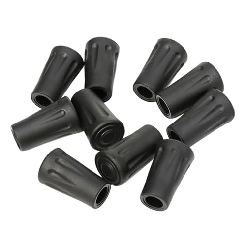 TOVINANNA 10pcs Trekking Pole End Tips Cane Accessories Skid Cane Tips for Walking Sticks
