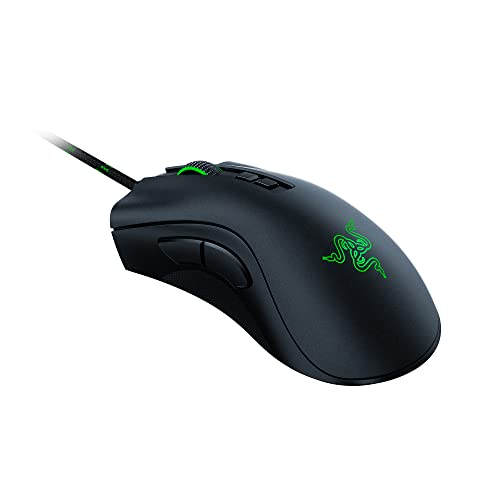 Image of Razer DeathAdder V2 Special Edition Gaming Mouse: 20K DPI Optical Sensor - 2nd Gen Faster Switch - 8 Programmable Buttons - Rubberized Side Grips - Ergonomic Design - Green Speedflex Cable