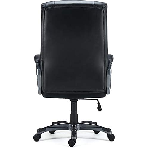 Staples Lockland Bonded Leather Big & Tall Managers Chair, Black (53235) #TOP4