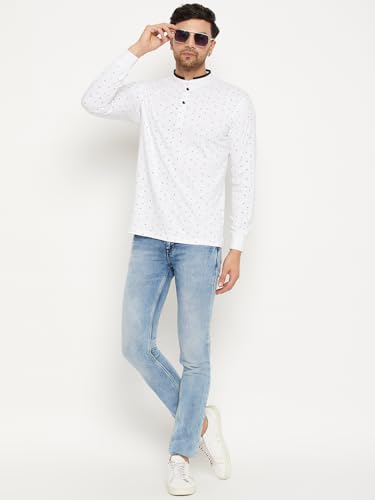 Image of WILD WEST Mens Polo Neck All Over Printed Full Sleeve Tshirt for Men