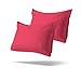 Mezzati Luxury Set of 2 Pillow Cases - Sale - High Quality 1800 Prestige Collection Brushed Microfiber Bedding - Money Back Guarantee (Hot Pink, Set of 2 King Size Pillow Cases)