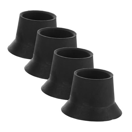 BESTonZON 4 Piezas Cubre pies con Ventosa para trampolín Mini trampolín colchoneta de trampolín de Repuesto Accesorio de Cama elástica Cubierta Antideslizante para de trampolín Black