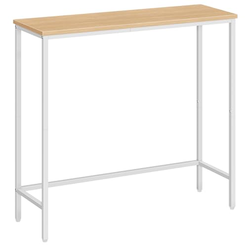 HOOBRO Console Meuble, Table Console Fine, Petite Table de Présentation, Table d’Entrée, Bout de Canapé, Table d'Appoint, pour Couloir, Entrée, Salon,...