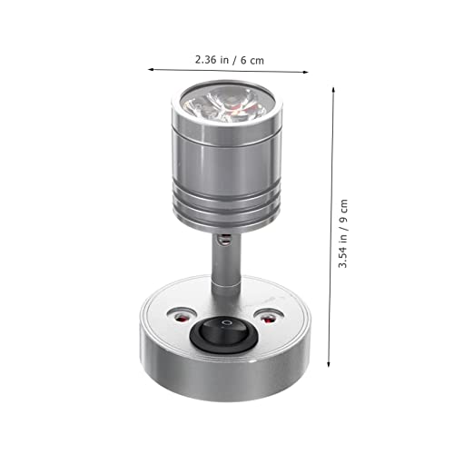 Lámpara de lectura LED sin deslumbramiento para camarotes y RV con foco giratorio 3W 6