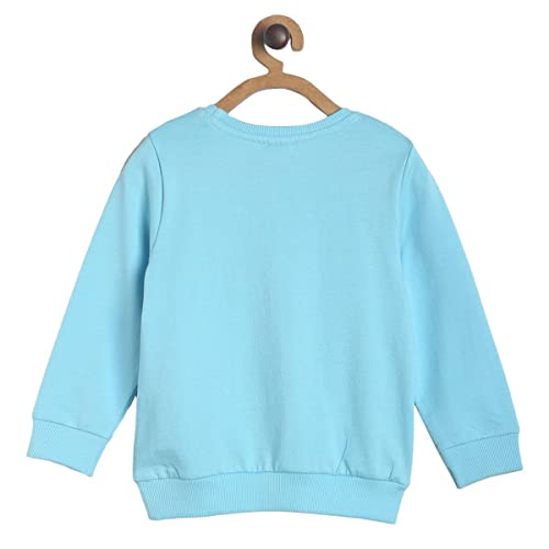 Image of miniklub Baby Round Neck Full Sleeve Knitted Cotton Sweat Shirt (Blue Color)