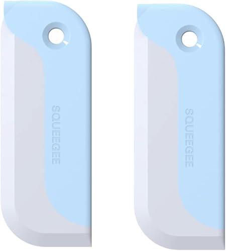 Ulfanit Paquete de 2 mini escobilla de escobilla de escobilla para encimera de cocina, limpiador de vidrio suave para mesa del hogar, espejo de