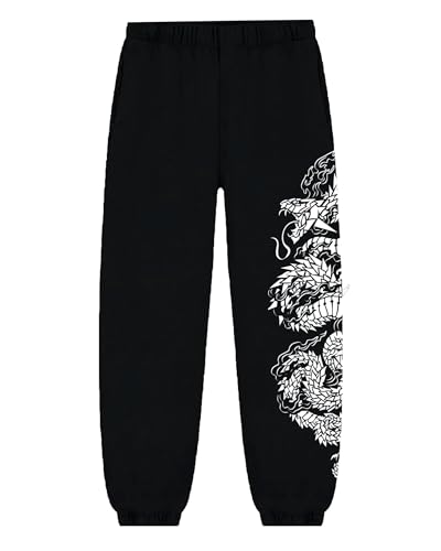 Image of ZAMS Snake /Orochimaru /Printed Joggers: Unisex Anime Baggy Fit Track Pants Black Color- Perfect for Men and Women.
