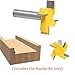 1piece 4 Edge T Type Slotting Router Cutter, Industrial Grade Precision Woodworking Milling Cutting Tool(12.7mm)