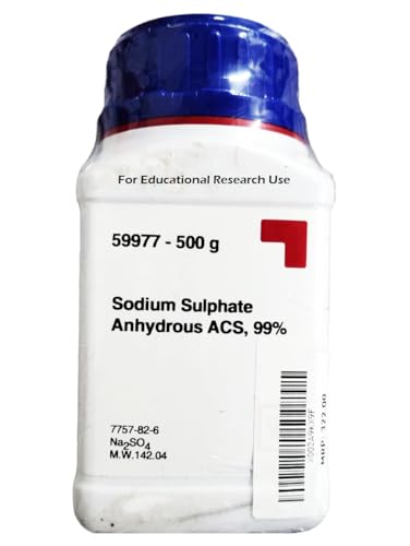 Image of SRL Sodium Sulphate Anhydrous ACS Grade, 99.5% Assay, 500gm, CAS No 7757-82-6, Molecular Formula : Na2SO4, Storage : Room Temperature, Shelf Life : 60 Months, for laboratory use