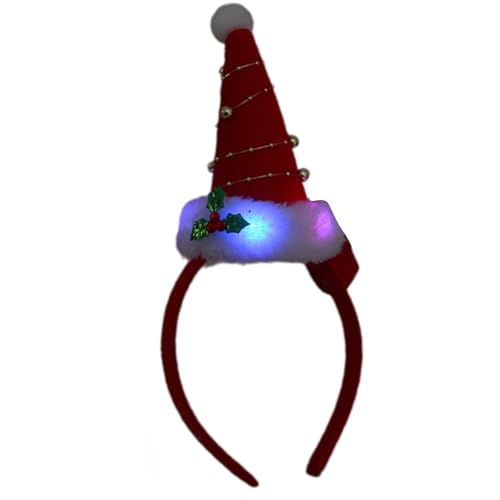 MALSSE Diadema LED de Navidad para todas las edades, accesorios para fiestas, festivales, diademas, accesorios para disfraz de temporada
