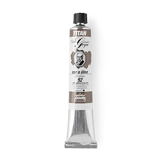 Colores al Óleo Goya Titan Amarillos - Tubo 10-60 mL, 92-Ocre Amarillo Rojizo