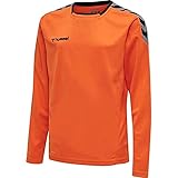 Leichter Jerseystoff hummel Jungen hmlAUTHENTIC Kids Poly Jersey L/S Trikot, Tangerine, 164