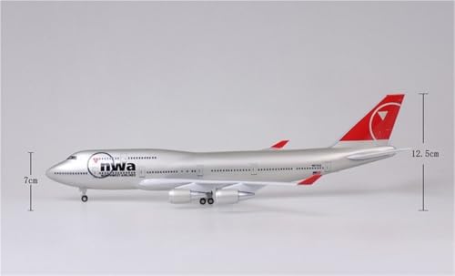 Réplica de avión de metal Boeing 747 Northwest de 47 cm pieza de coleccionista 2